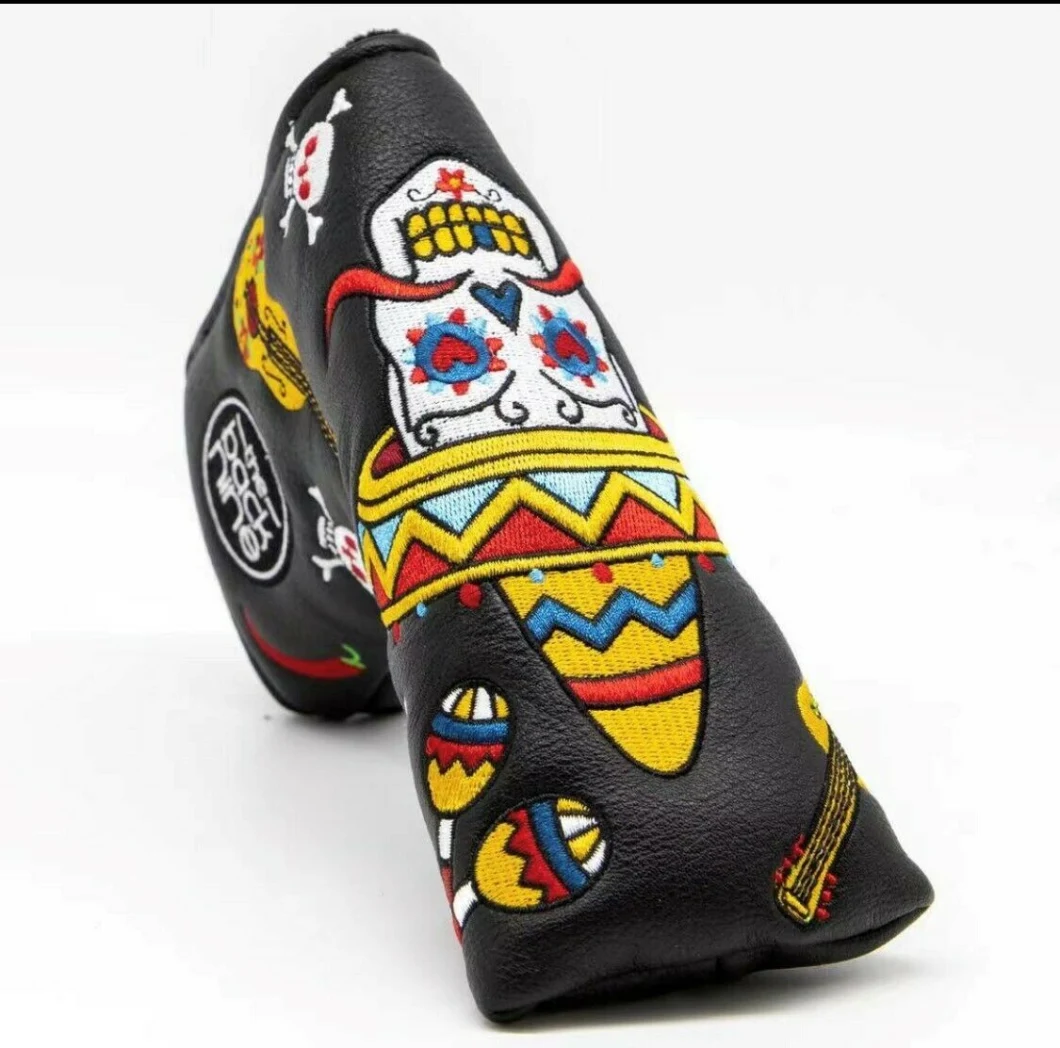 Custom New Design Golf Blade Putter Cover Skeleton Fits for Ping &amp; Taylormade Putters