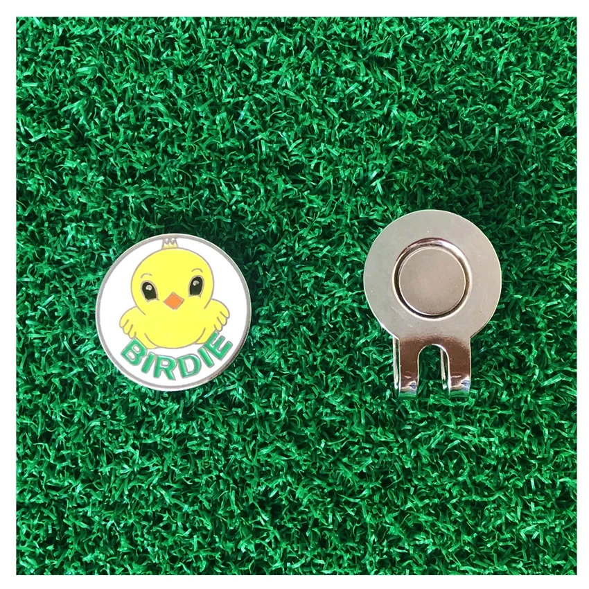 Wholesale Callaway Factory Custom Logo Stamp Metal Enamel Printed Magnet Blank Mini Hat Clip Golf Customized Design Set Ball Marker