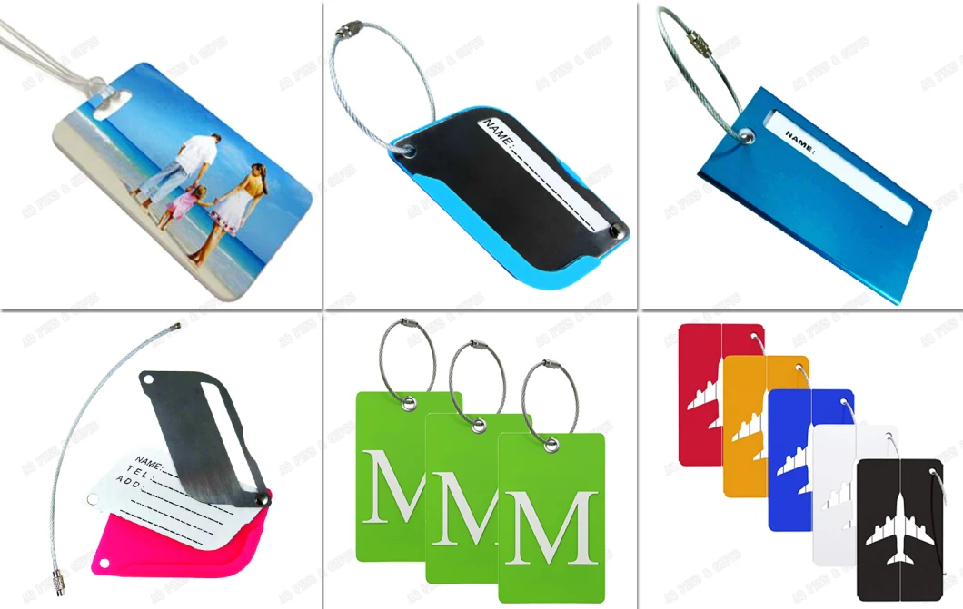 Wholesale Standard Size 3D Soft PVC Bag Tag Rubber Strap Custom Personalized Logo Waterproof Leather Plastic Silicone Travel Qatar Airways Airplane Bag Tag (14)