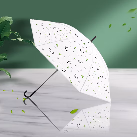 Automatic Pongee Rain Umbrella/Sun Outdoor Gift Umbrellas/Advertising Straight Lady Stripe Parasol/Custom Promotion UV Umbrella