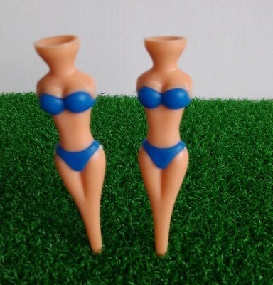Nude Naked Lady Divot Multifunctional Tool 2-Legs Nude Golf Tee