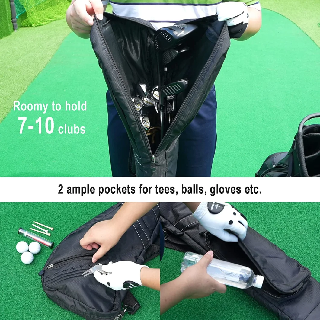Practice Thick and Tough Clubs Case Foldable Golf Lightweight Carry Bag