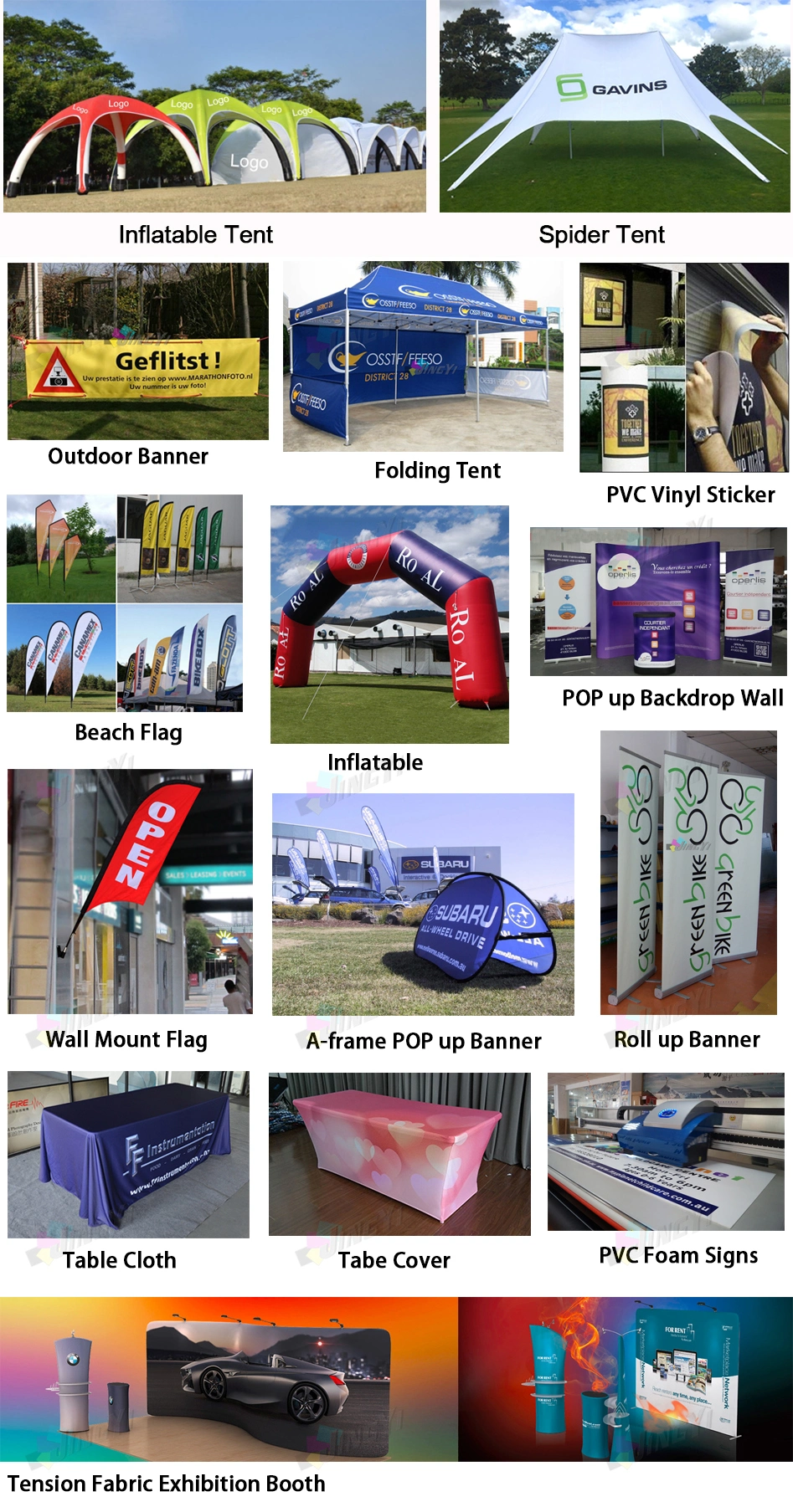 easy set-up aluminum pipe cobra shape Event display banner stand
