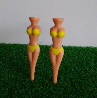 Nude Naked Lady Divot Multifunctional Tool 2-Legs Nude Golf Tee