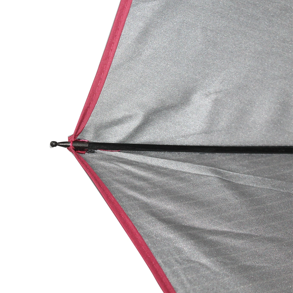 Automatic Pongee Rain Umbrella/Sun Outdoor Gift Umbrellas/Advertising Straight Lady Stripe Parasol/Custom Promotion UV Umbrella