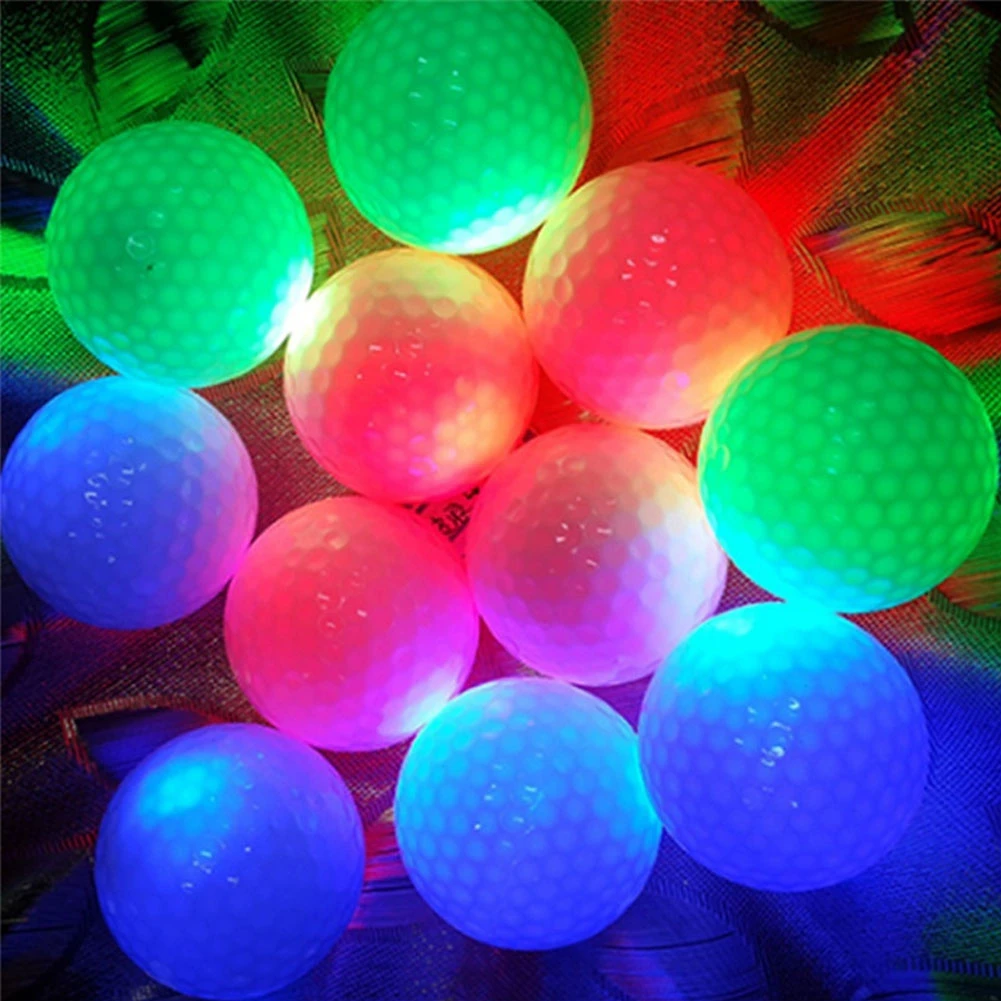 LED Electronic Golf Balls Small Light up Flashing Glowing Day and Night Golfing Practicing