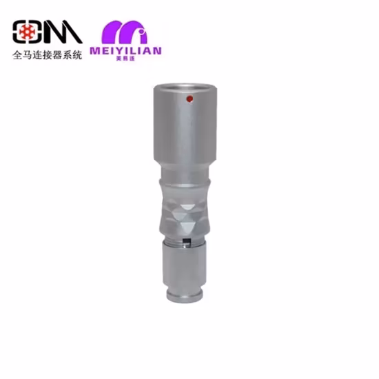 Qm Plastic Series Prg Floating Socket Metal Push-Pull Self-Locking M12 Terminal Connector