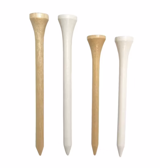 Golf Tees Wooden Nature Color 83mm Bamboo Custom Golf Accessory Cheap