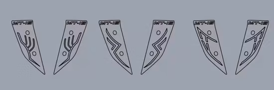 Motorcycle Accessories Body Parts Decorative Universal Fit Flexible LED Strip Waterproof Light for YAMAHA Mt15