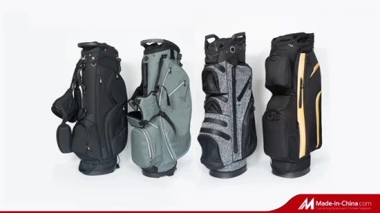 OEM High Quality 14 Ways Nylon Golf Cart Bags for Men
