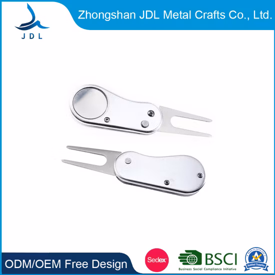 Marker Aluminum Switch Blade Ball Marker Pitch Fork Custom Blank Magnet Repair Golf Divot Tool