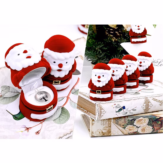 Creative Knitted Santa Claus Snowman Christmas Eve Ping an Guo Box